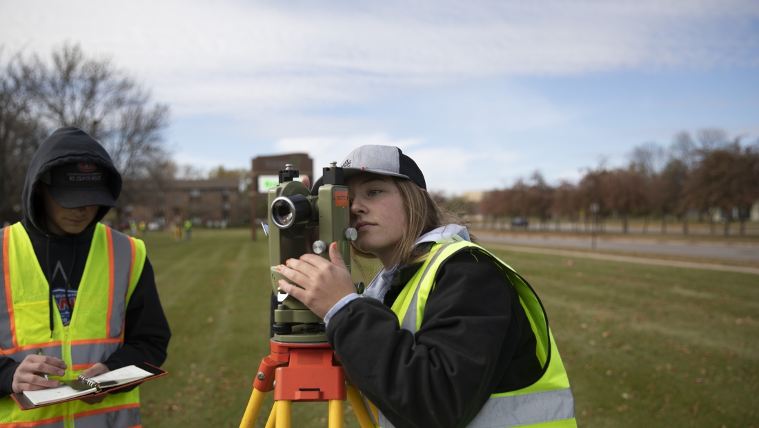 Land Surveying student