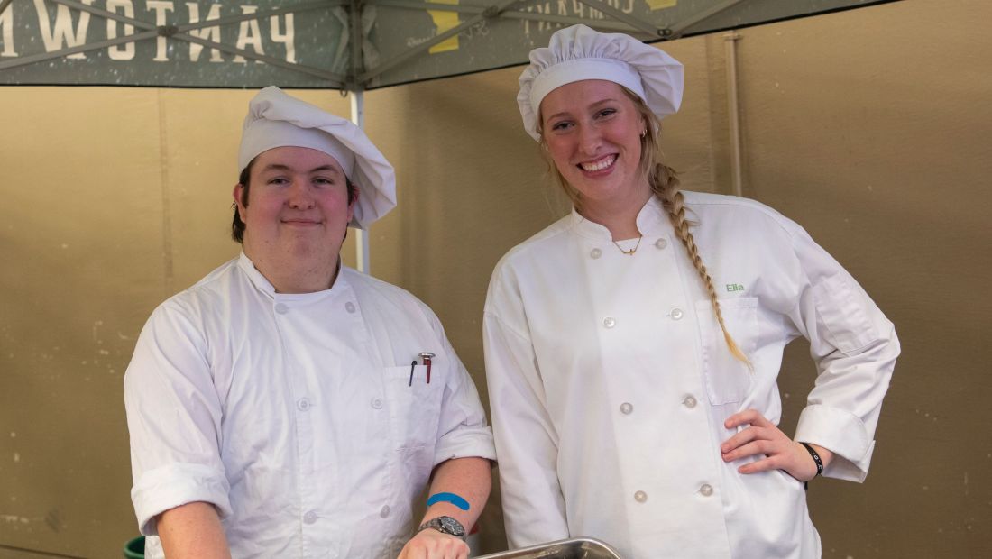 Two culinary students