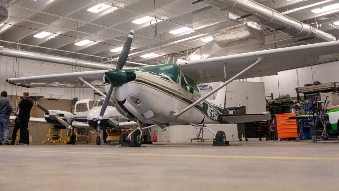 Plane in our new lab