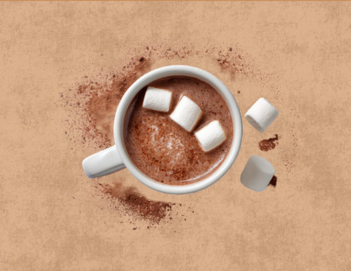 mug of hot chocolate with mini marshmallows