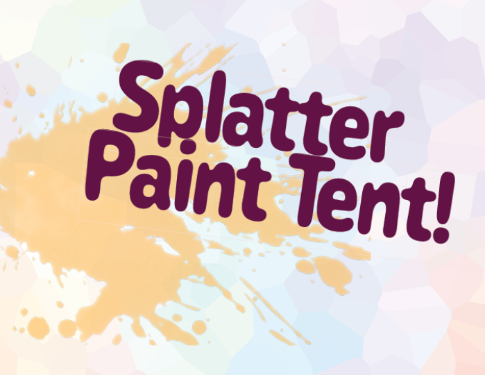 Splatter Paint tent!
