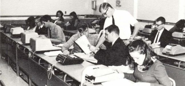 Accounting students in 1969