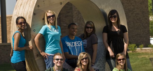 Students around Donut in 2009