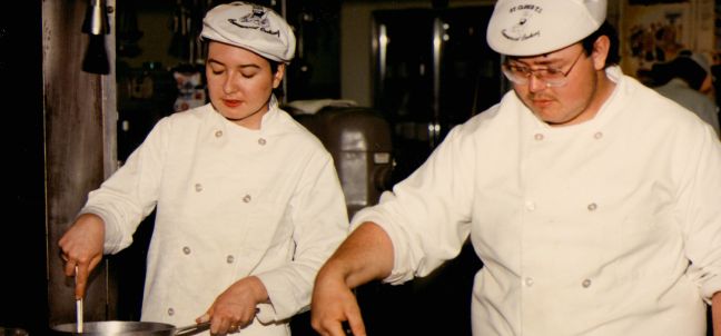 culinary students in the late 80s