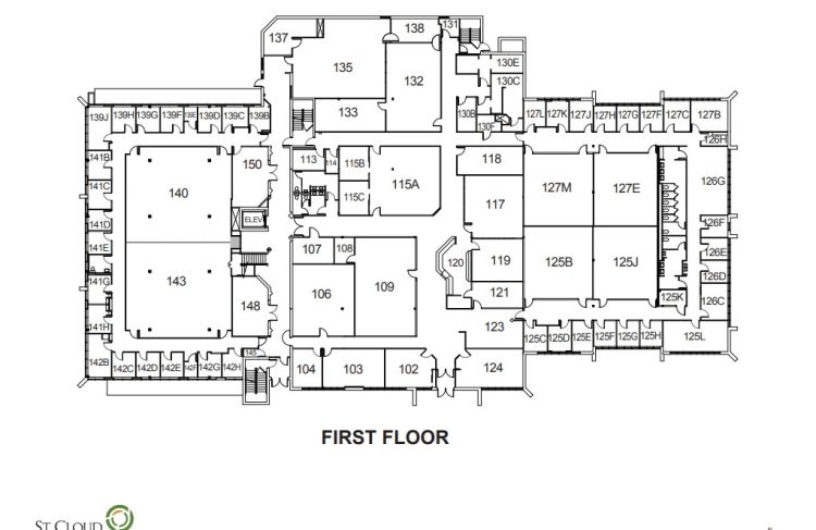 Health Sciences Building - Floor 1 Map