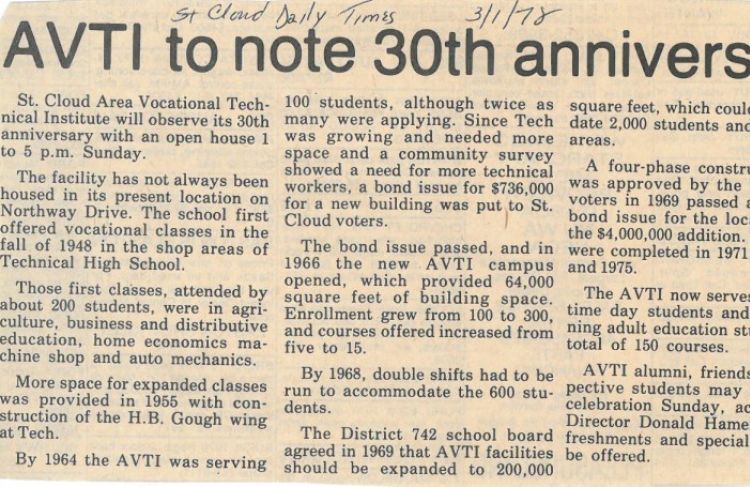 30th anniversary celebration news article