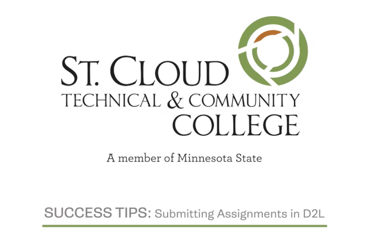 SCTCC logo. Success tips: Submitting Assignments in D2L