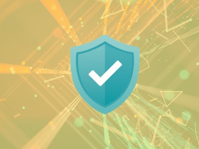Check mark on shield
