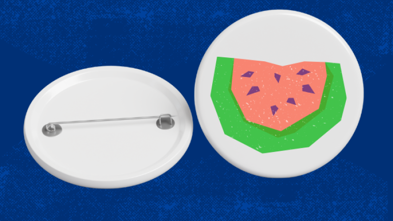 pin with watermelon design