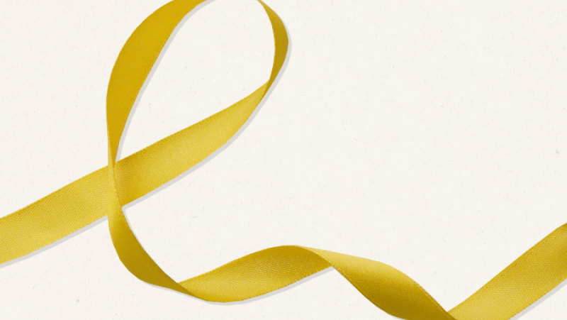 yellow ribbon flowing across screen