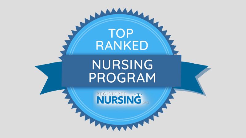 badge to show the top rank of nursing program