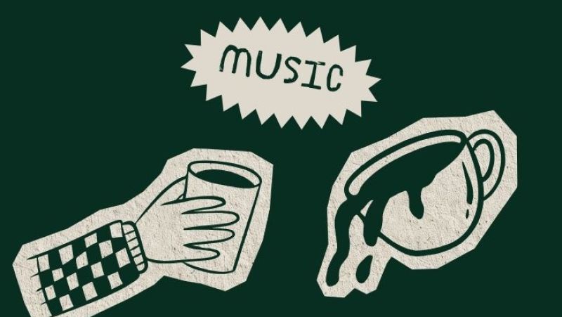 music, tea, hot coco mug
