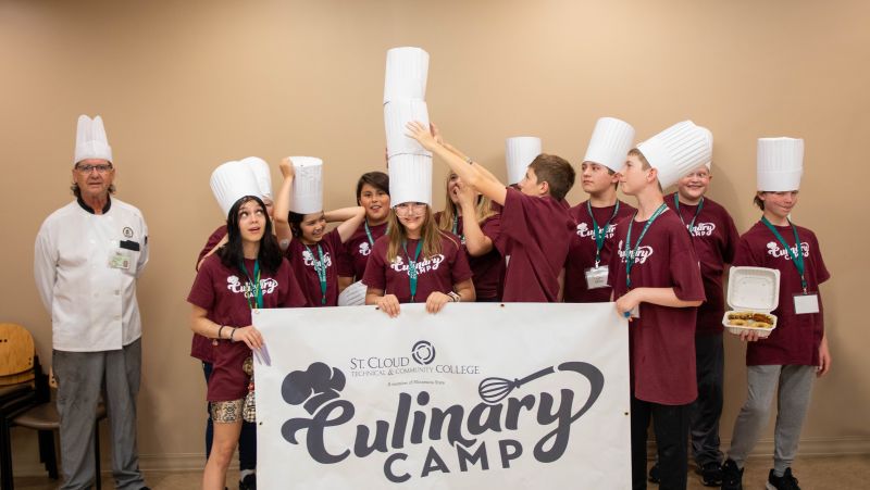 culinary camp students