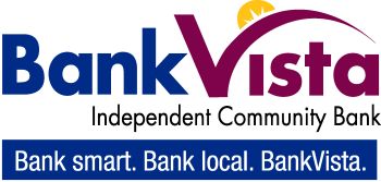Bank Vista logo name with tagline