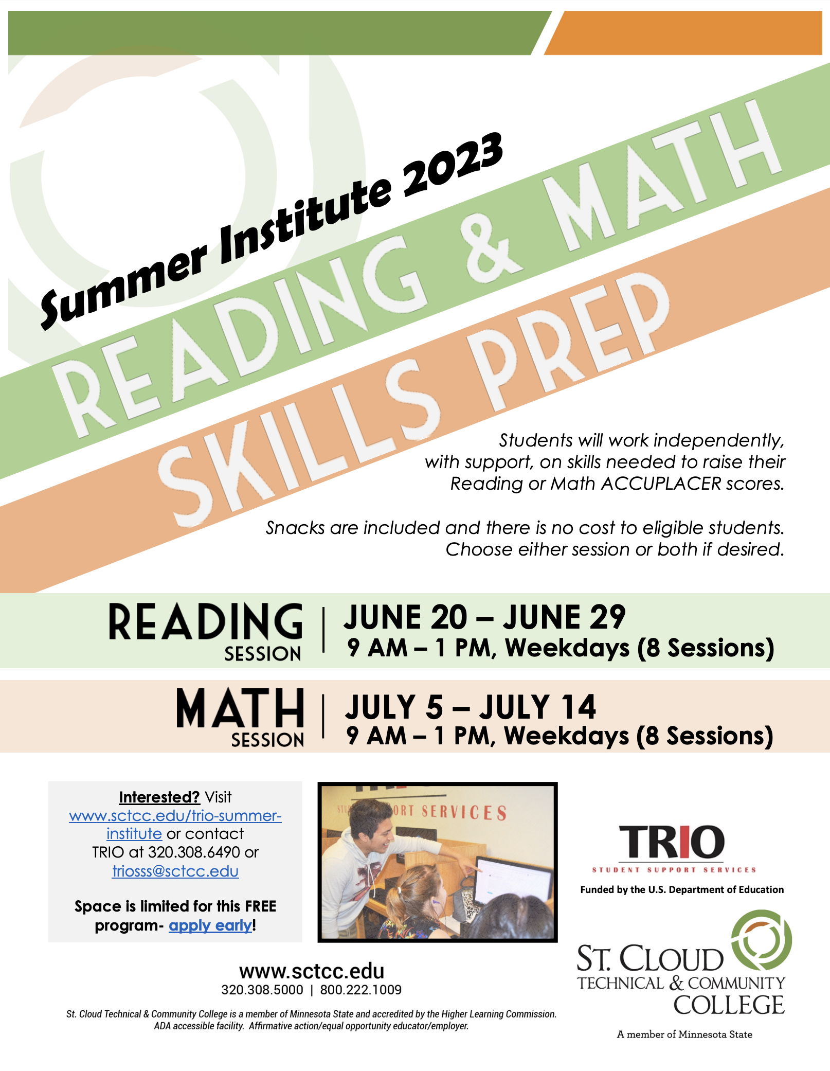 trio summer institute printable poster PDF