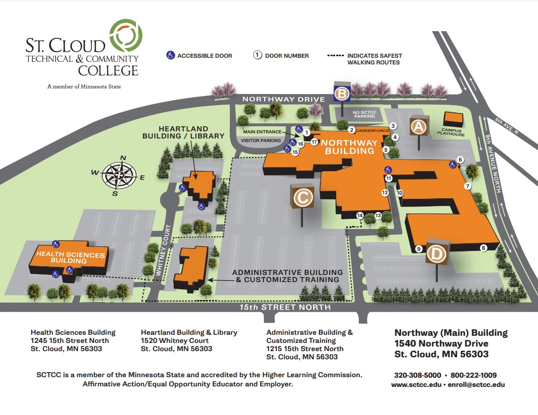 Campus Hours, Directions, and Maps St. Cloud Technical & Community