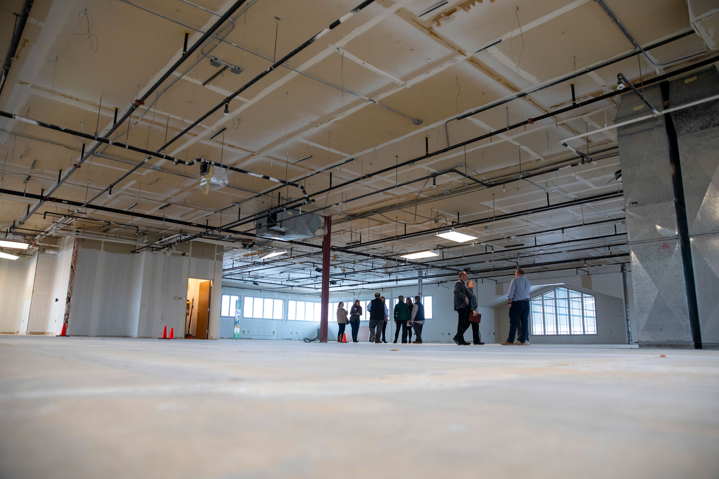 Shot of the upstairs of heartland building, wide angle