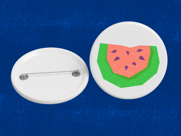 pin with watermelon design