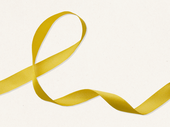 yellow ribbon flowing across screen