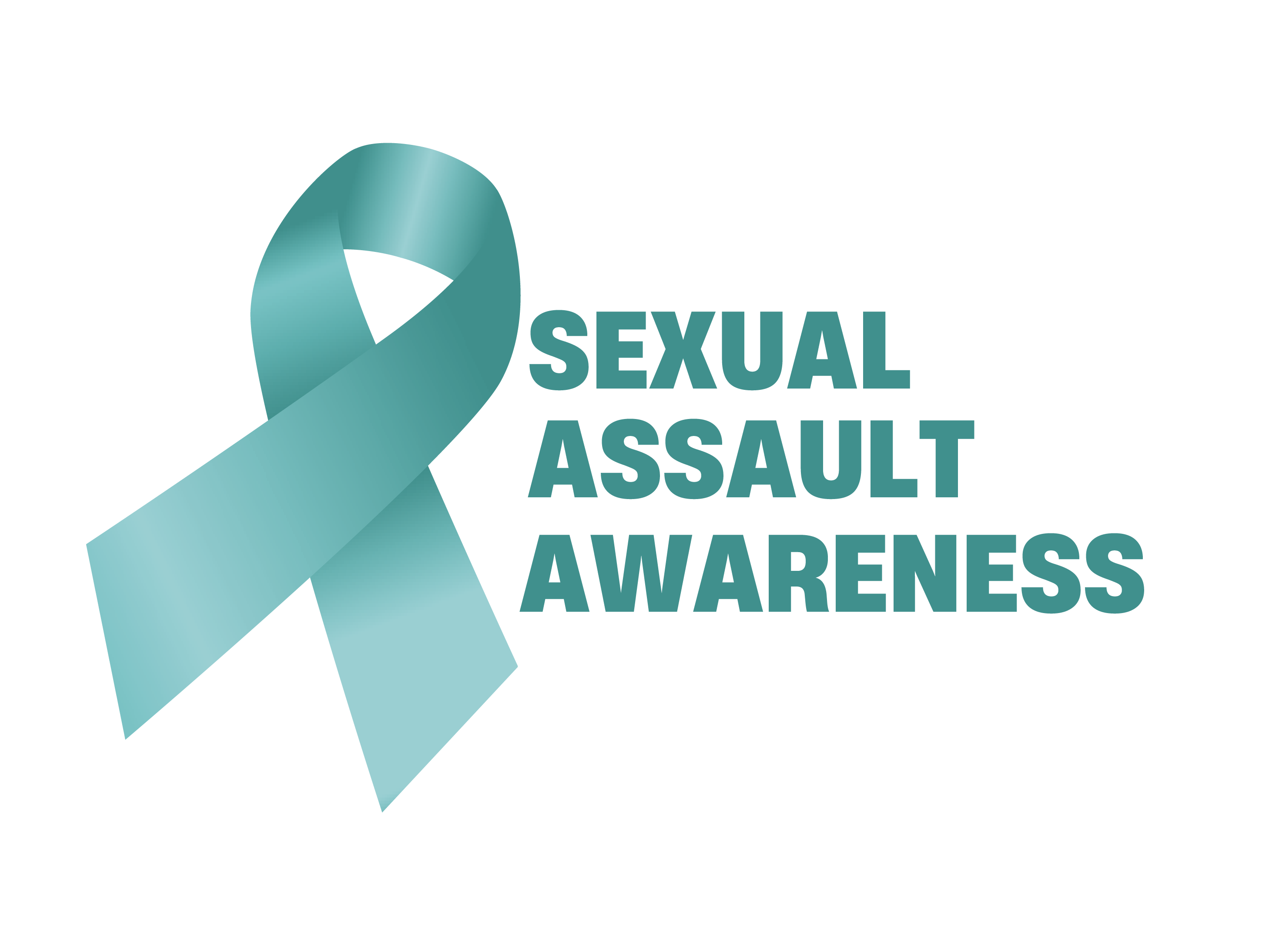 Sexual Assault Awareness with ribbon