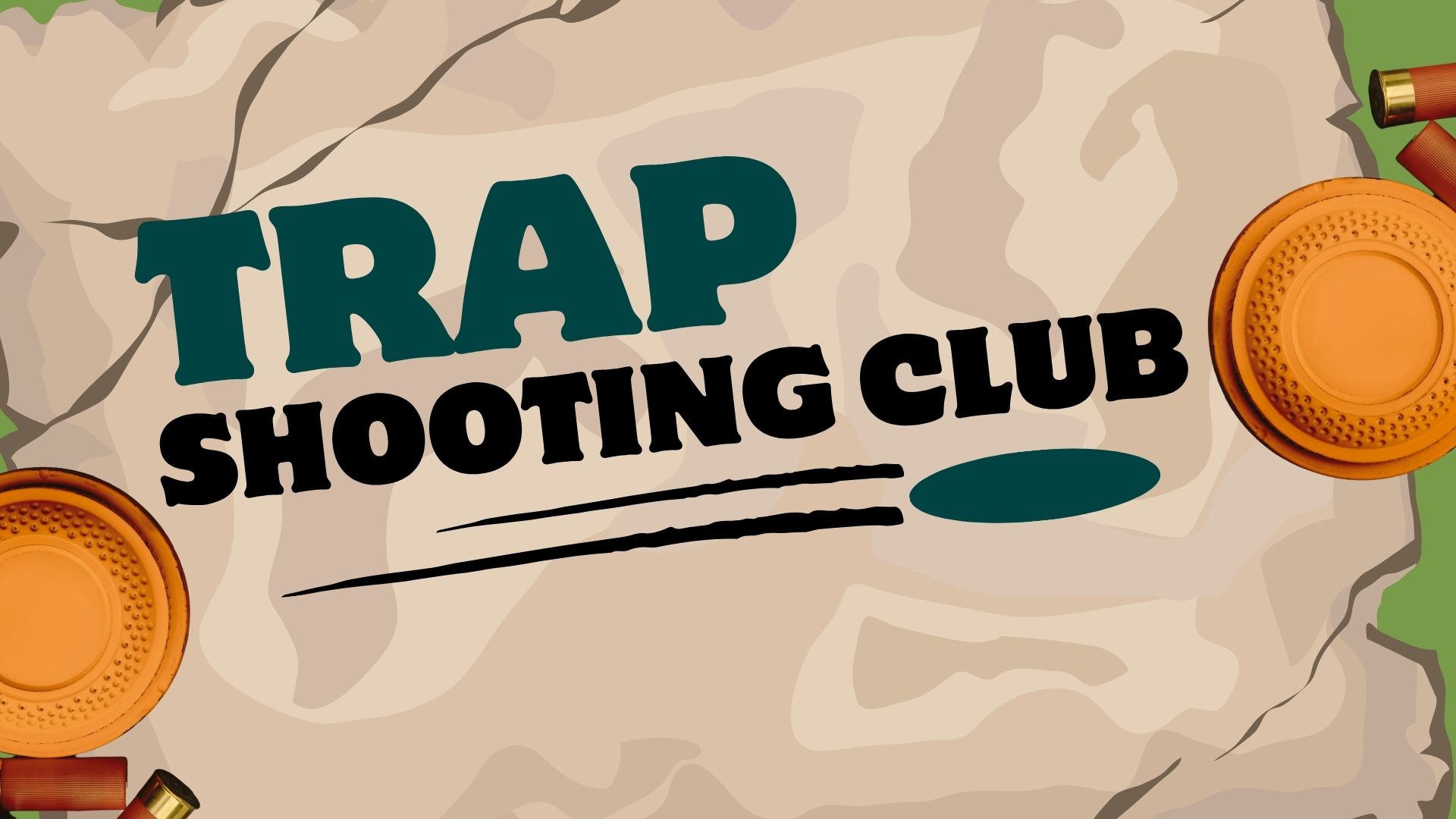 trap shooting club  with clay targets
