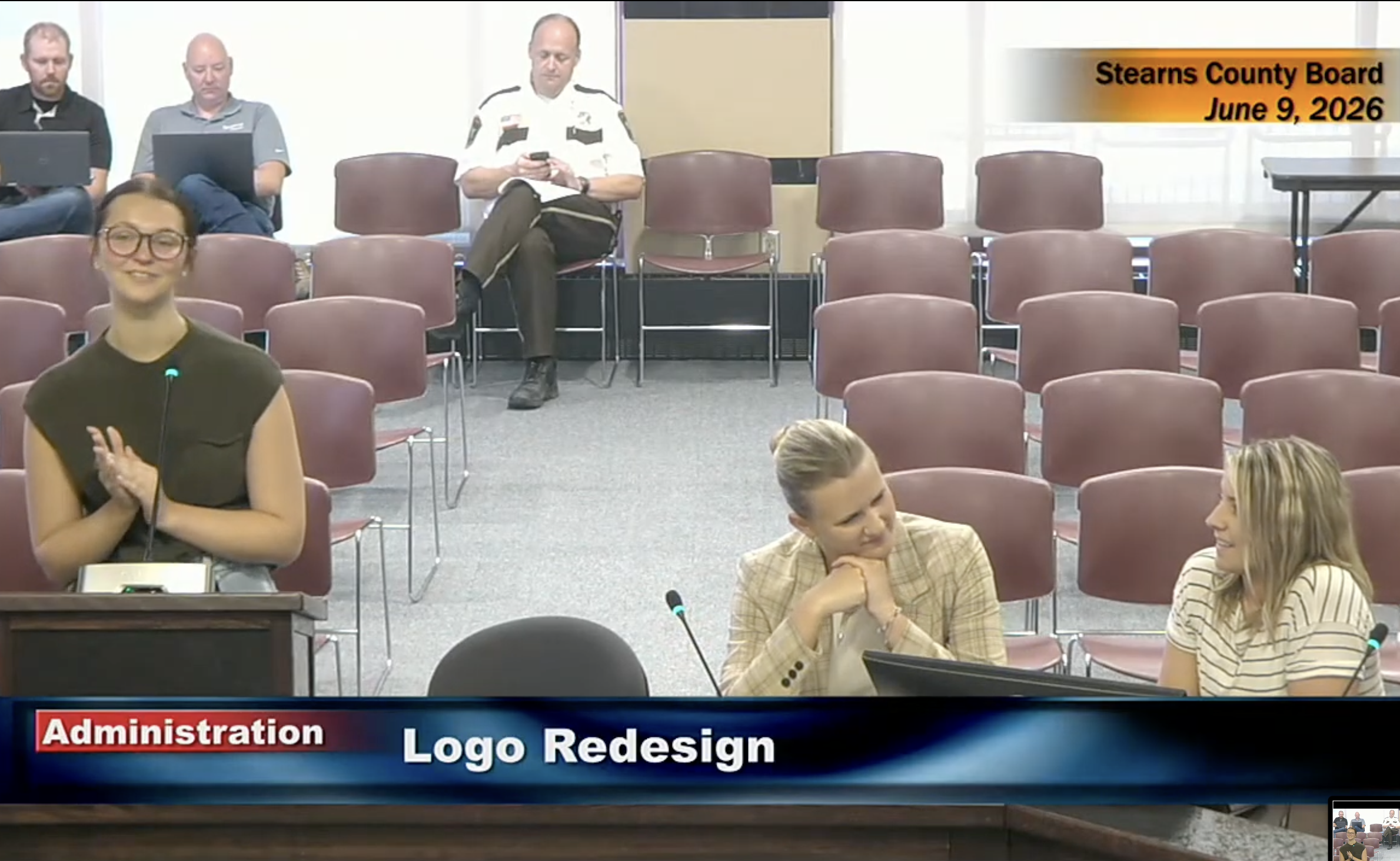 screenshot of the meeting where northway group presented to the county